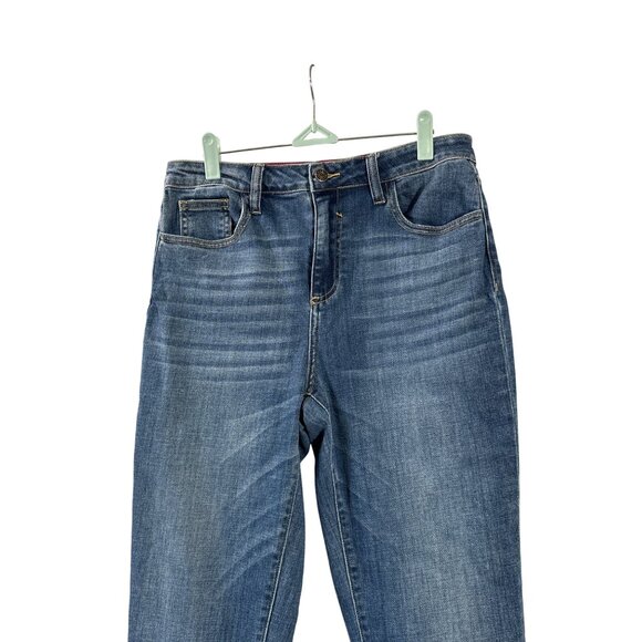 Cello High Rise Skinny Denim Jeans Juniors Size 11 Blue Hemmed - Picture 2 of 9